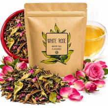 Leo Tea bílý čaj White Rose Pai Mu Tan s lupeňmi ruže 50 g