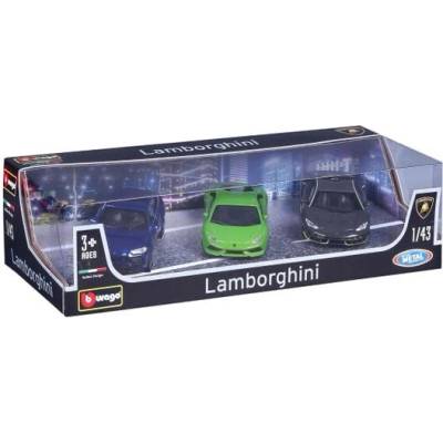 Bburago – Dárková sada se 3 modely Lamborghini, lité autíčka 1:43: Centenario, Aventador, Urus nebo