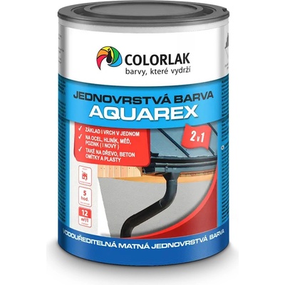 Colorlak Aquarex V2115 jednovrstvová farba 2v1 0,6L RAL 6002 listová zelená