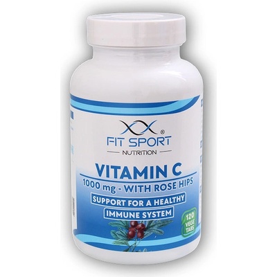 FitSport Nutrition Vitamin C 1000 mg with Rose Hips 120 vege tablet