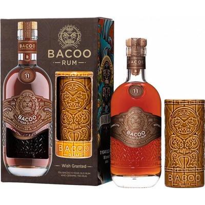 Bacoo 7y 40% 0,7 l (dárkové balení Tiki pohár)