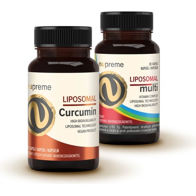 Nuprememe Liposomal Curcumin + Liposomal Multi 2 x 30 kapsúl