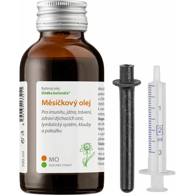 Dědek kořenář Balíček Měsíčkový olej s násadcem a injekcí MO 100 ml – Hledejceny.cz
