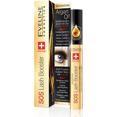 Eveline SOS Lash Booster Serum 5in1 With Argan Oil 10 ml – Hledejceny.cz