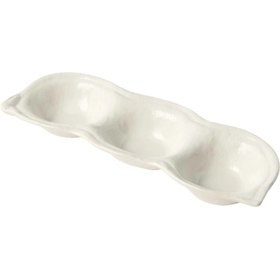 Made in Japan Misky na omáčku Triple Pod keramika bílé 3 x 40 ml