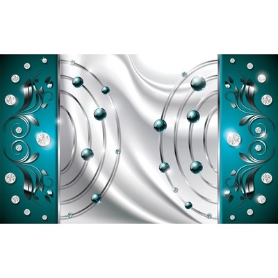 Preinterier FT2787 Fototapeta na stenu Tyrkysový vzor vlies 104cm x 70cm