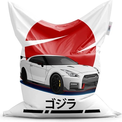 Sablio sedací vak Nissan GTR 35 Japonské slunce 150x100 cm