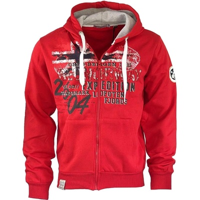 GEOGRAPHICAL Norway mikina GELEGANT červená