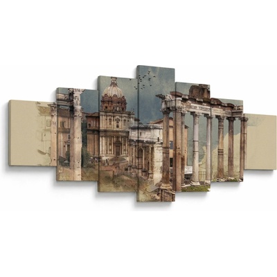 Obraz - Forum Romanum, Řím, Itálie, sedmidílný 210x100 cm