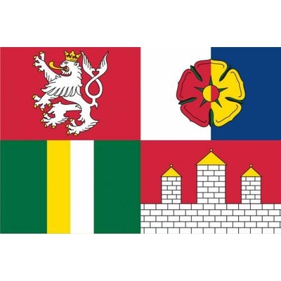 Vlajka Jihočeského kraje sítotisk Alerion