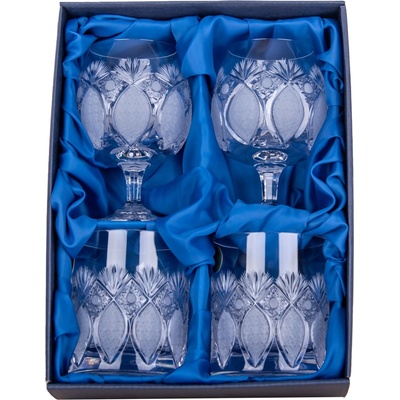 Bohemia Crystal broušené sklenice na rum a whisky 330 ml brus Paříž 250 ml