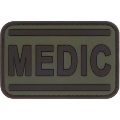 Gumená nášivka Jackets to Go MEDIC - olivová-čierna