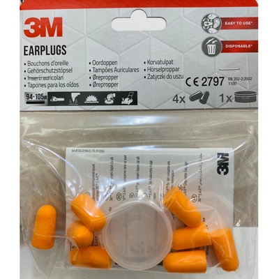 3M Chrániče sluchu zátkové s úložným boxem 8 ks