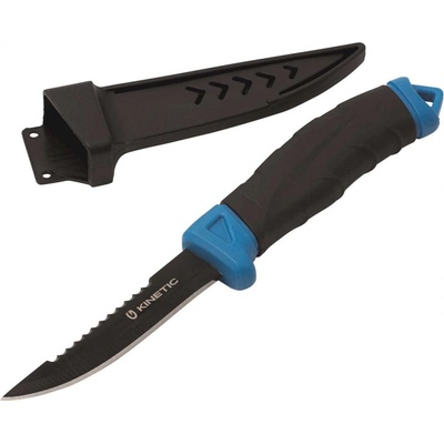 Kinetic Nůž Fishing knife w/scaler 4" black/blue