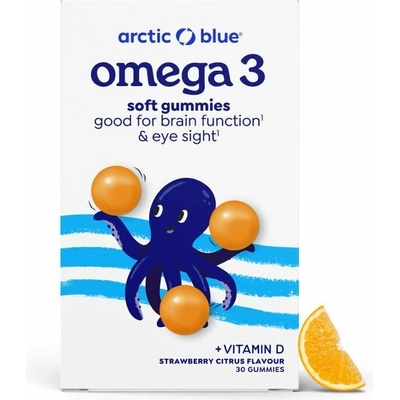 Artic Blue Kids Omega 3 250 mg DHA, 70 mg EPA & Vitamin D 200IU 30 gummies