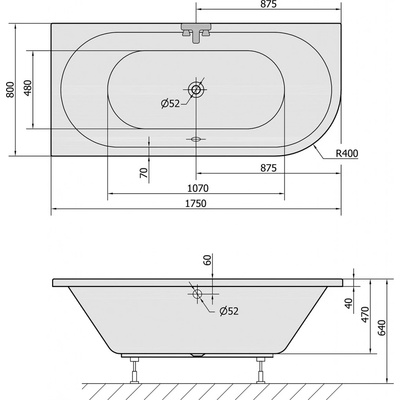 Polysan VIVA 175 x 80 cm 70119BM