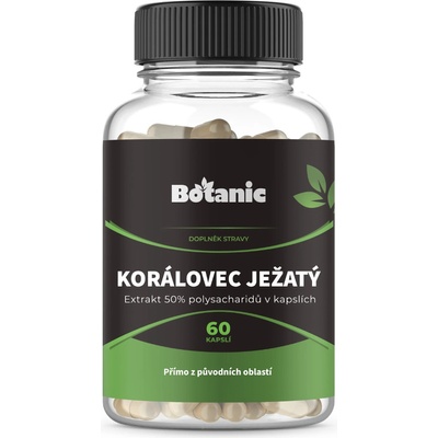 Botanic Koralovec ježovitý Extrakt 50% polysacharidov v kapsuliach 60 kapsúl