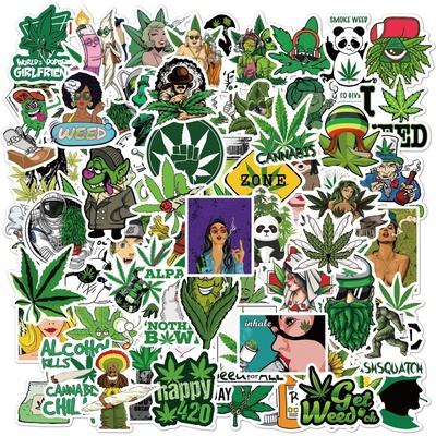 HHCZONE.CZ Nálepky Weed/Cannabis 10ks – Hledejceny.cz