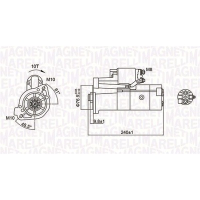 Štartér MAGNETI MARELLI MQS1221