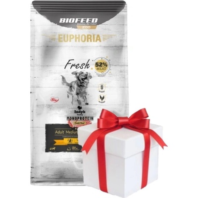 BIOFEED EUPHORIA Fresh Turkey Monoprotein stredné a veľké plemená 12 kg