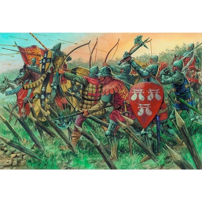 Corfix Model Kit 6027 ENGLISH KNIGHTS AND ARCHERS 100 YEARS WAR 1:72
