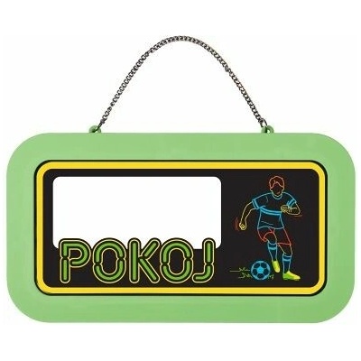 ALBI Neonová cedulka bez jména - Pokoj pro fotbalistu