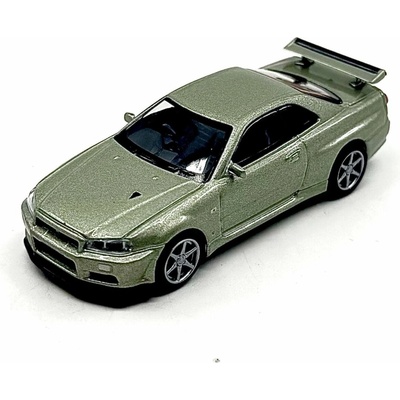MINI GT Nissan Skyline GT-R R34 V-Spec II Nür Millenium Jade 1:64