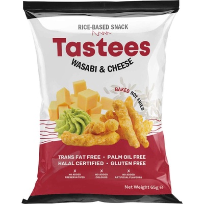 Tastees chipsy Wasabi a sýr 65 g