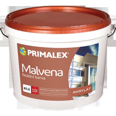 PRIMALEX Malvena - fasádna akrylátová farba - biela - 10 l