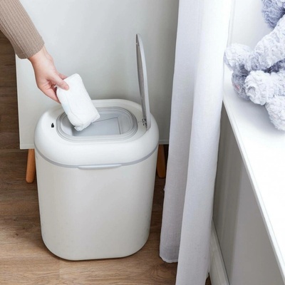 Shnuggle Eco Touch koš na plenky White/Grey