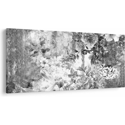 Obraz - Romantická záhrada, jednodielne 250x125 cm