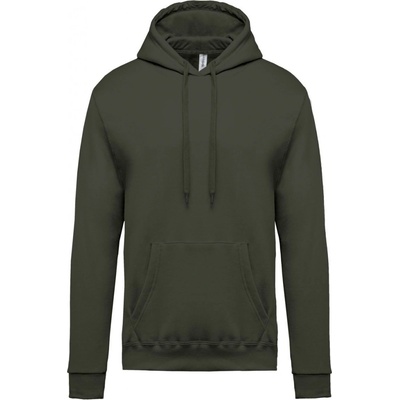 Kariban VINTAGE K476 / pánska mikina s kapucňou dark khaki