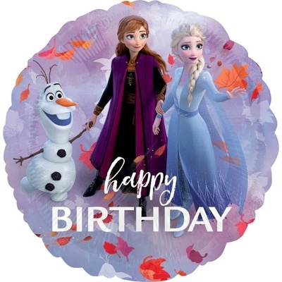 Foliový balonek Happy Birthday Frozen 2 45 cm