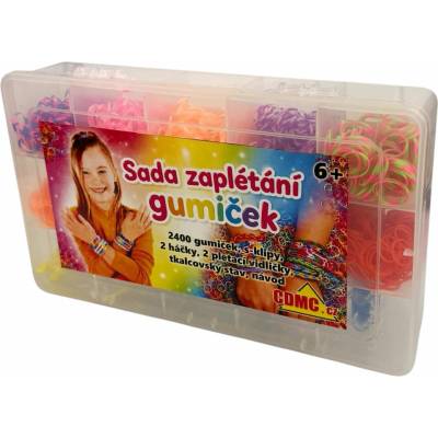 Zaplétací gumičky s pletacím stavem příslušenství 2400 ks