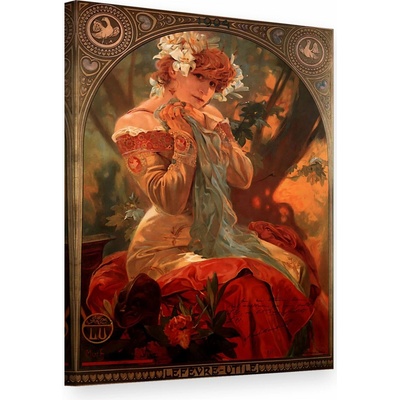 Obraz na plátne SUŠIENKY LEFEVRE-UTILE – Alfons Mucha - 70x50 cm