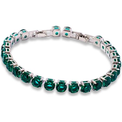Elanis Jewel Dámský náramek Clarissa Smaragd Green s krystaly Swarovski EJ00702