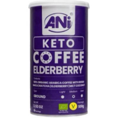 Ani Keto Elderberry mletá káva s Reishi Maca Matcha Elderberry MCT coconut 100 g