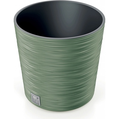 Prosperplast Květináč FURU ROUND 30 cm zemitě zelený