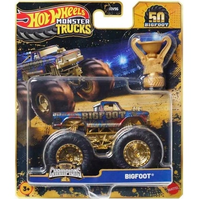 Mattel Hot Wheels Monster Trucks 50 Bigfoot Trophy Champions Bigfoot