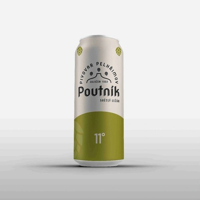 Poutník 11 sv. ležák 4,5% 0,5 l (plech)