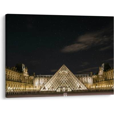 Obraz - Louvre v noci, jednodílný 70x50 cm