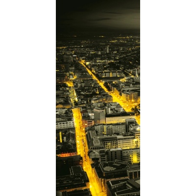 Preinterier Fototapeta - DV0169 - Mesto v noci Samolep. fólia - 91cm x 211cm