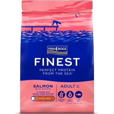 Fish4dogs velké pro dospělé psy Finest losos s bramborami 1,5 kg