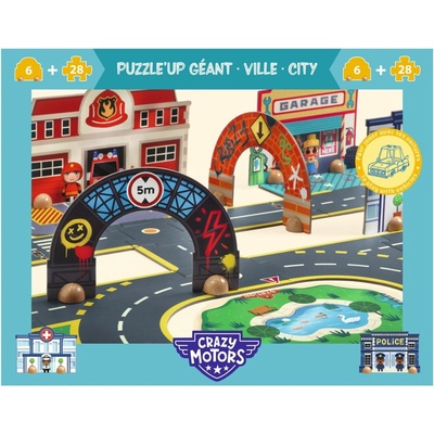 DJECO Crazy Motors Puzzl'Up Město 33 dílků