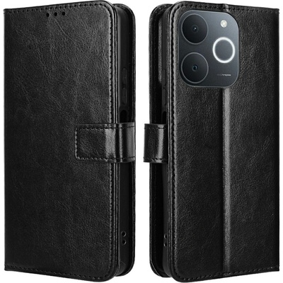 Crazy knížkové pouzdro na Realme Note 70T - černé – Hledejceny.cz
