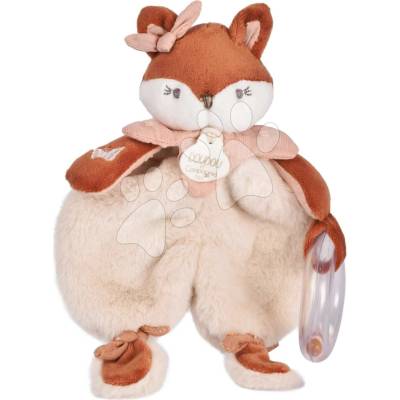 Doudou Dárková sada Plyšová liška Mina s chrastítkem 18 cm