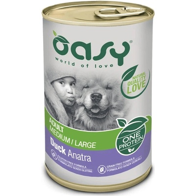 Oasy One Protein Adult Medium/Large Duck 400 g