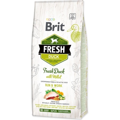 Brit Fresh Duck with Millet Adult Run & Work 2 x 12 kg