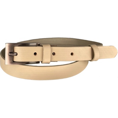 Penny Belts kožený opasek 20-184-44 krémový