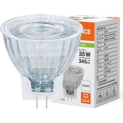 LEDVANCE Žiarovka LED MR113536 MR11 4,2W/840 36° GU4 PMC